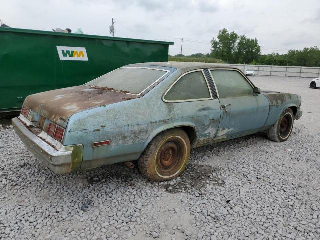 1X17U7T212498 - 1977 CHEVROLET NOVA BLUE photo 3