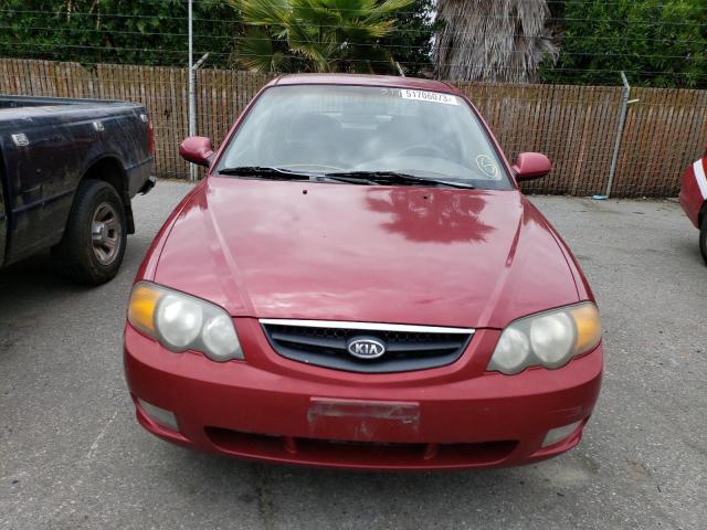 KNAFB161945140080 - 2004 KIA SPECTRA GS RED photo 5