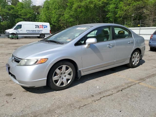 1HGFA16526L028259 - 2006 HONDA CIVIC LX SILVER photo 1