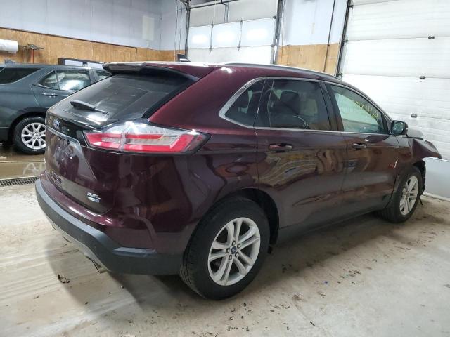 2FMPK4J92LBB05814 - 2020 FORD EDGE SEL MAROON photo 3