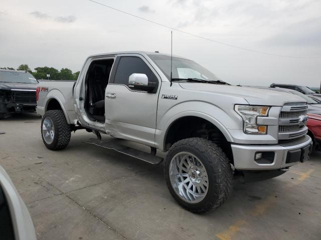 1FTEW1EF5HFC88548 - 2017 FORD F150 SUPERCREW SILVER photo 4