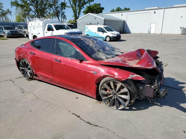 5YJSA1E44GF162393 - 2016 TESLA MODEL S RED photo 4