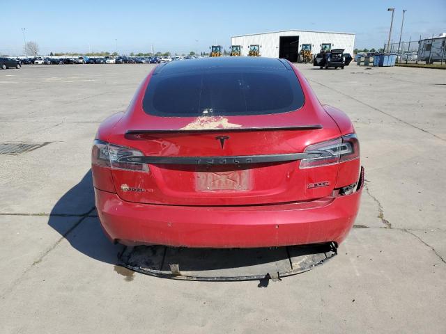 5YJSA1E44GF162393 - 2016 TESLA MODEL S RED photo 6