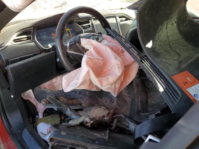 5YJSA1E44GF162393 - 2016 TESLA MODEL S RED photo 8