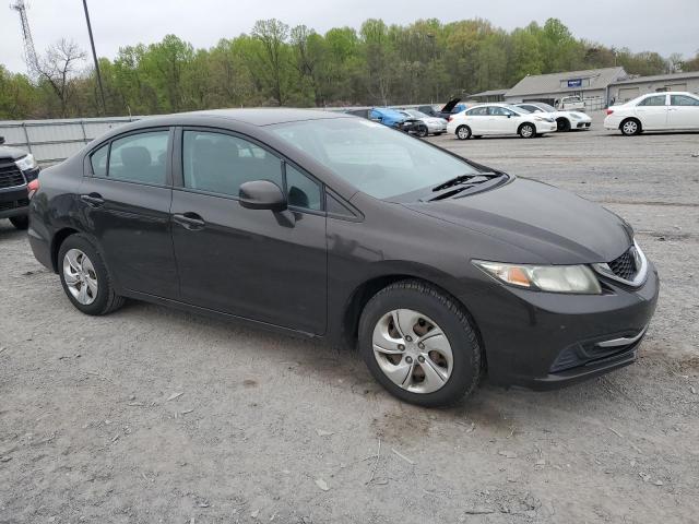 2HGFB2F53DH582746 - 2013 HONDA CIVIC LX BLACK photo 4