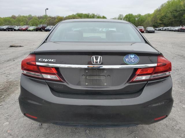 2HGFB2F53DH582746 - 2013 HONDA CIVIC LX BLACK photo 6