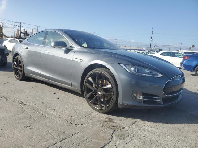 5YJSA1H10EFP32887 - 2014 TESLA MODEL S CHARCOAL photo 4