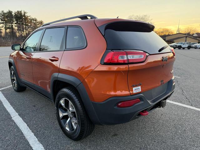1C4PJMBS3EW250001 - 2014 JEEP CHEROKEE TRAILHAWK ORANGE photo 3