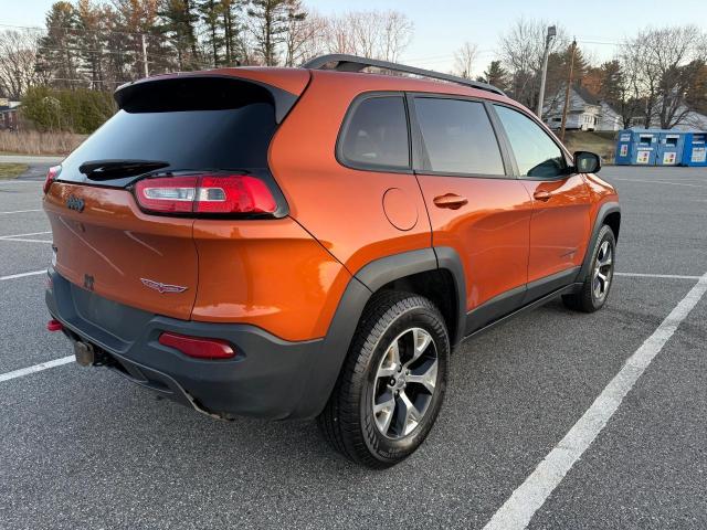 1C4PJMBS3EW250001 - 2014 JEEP CHEROKEE TRAILHAWK ORANGE photo 4