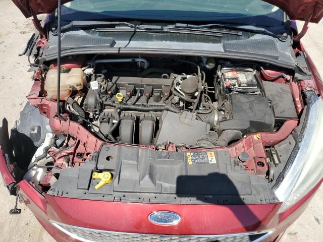 1FADP3F2XFL214109 - 2015 FORD FOCUS SE RED photo 11