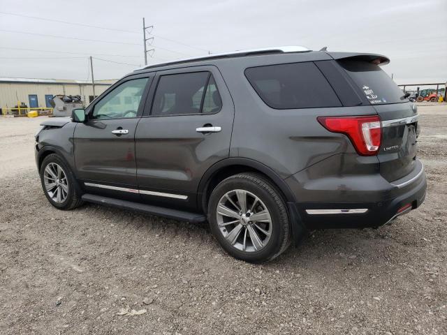 1FM5K7F80JGB30340 - 2018 FORD EXPLORER LIMITED GRAY photo 2