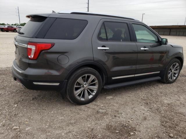 1FM5K7F80JGB30340 - 2018 FORD EXPLORER LIMITED GRAY photo 3