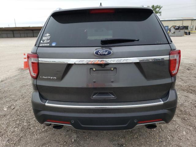 1FM5K7F80JGB30340 - 2018 FORD EXPLORER LIMITED GRAY photo 6