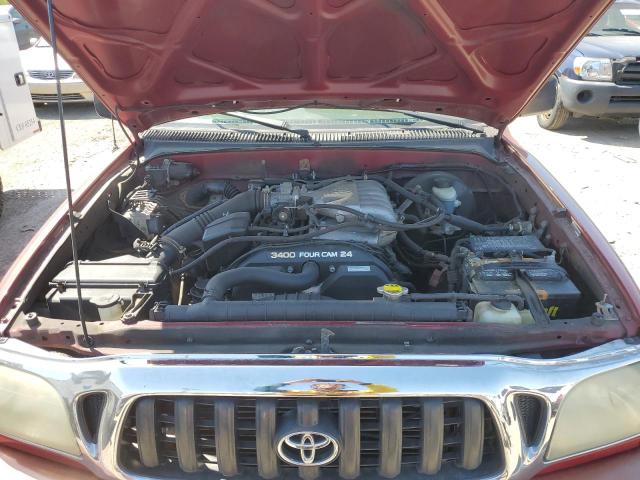 5TEGN92N94Z318282 - 2004 TOYOTA TACOMA DOUBLE CAB PRERUNNER MAROON photo 11