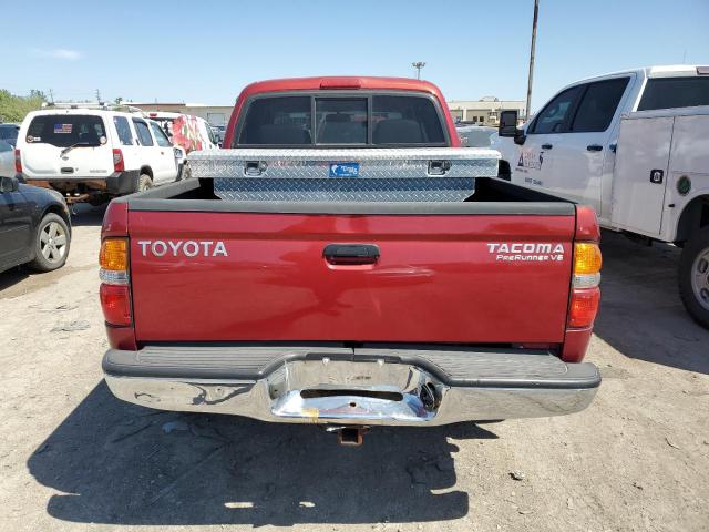 5TEGN92N94Z318282 - 2004 TOYOTA TACOMA DOUBLE CAB PRERUNNER MAROON photo 6