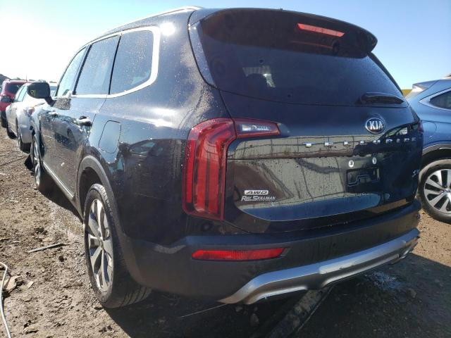 5XYP6DHC6LG064044 - 2020 KIA TELLURIDE S BLACK photo 3