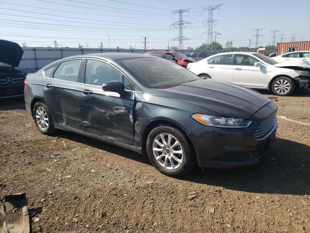 3FA6P0G78FR275834 - 2015 FORD FUSION S GREEN photo 4