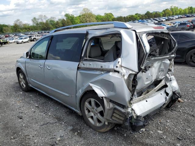 5N1BV28U88N116506 - 2008 NISSAN QUEST S SILVER photo 2