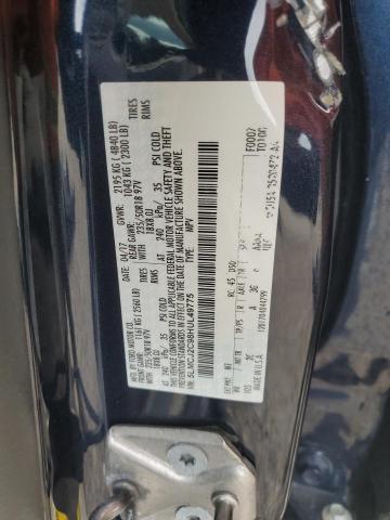 5LMCJ2C98HUL49775 - 2017 LINCOLN MKC SELECT Կապույտ լուսանկար 14