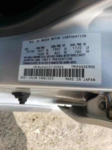 JM1BJ246131102826 - 2003 MAZDA PROTEGE PR5 银色 照片 12