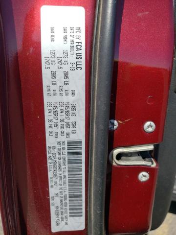 1C4PJMBX6KD433007 - 2019 JEEP CHEROKEE TRAILHAWK წითელი ფოტო 13