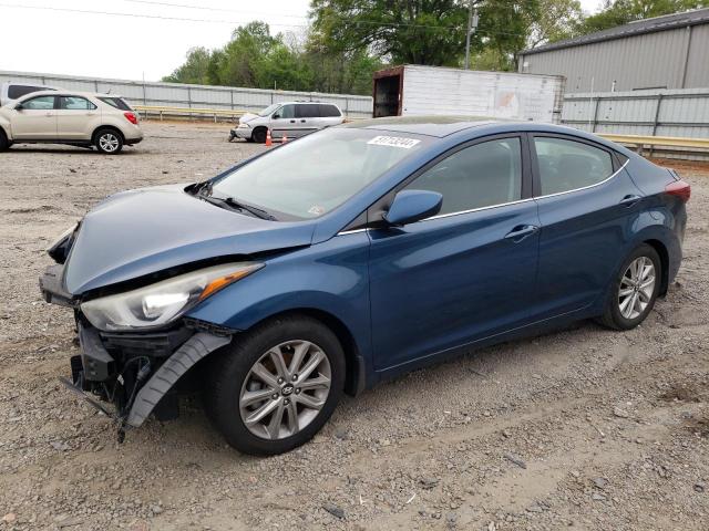 KMHDH4AE0FU322730 - 2015 HYUNDAI ELANTRA SE BLUE photo 1