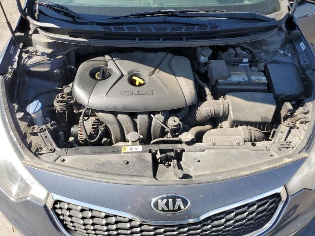 KNAFX4A88F5318295 - 2015 KIA FORTE EX BLUE photo 11