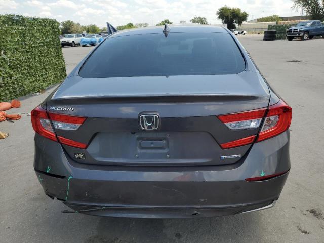 1HGCV3F11KA011619 - 2019 HONDA ACCORD HYBRID GRAY photo 6