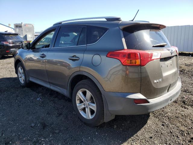 2T3RFREV0EW166536 - 2014 TOYOTA RAV4 XLE GRAY photo 2