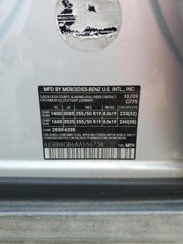 4JGBB8GB6AA556734 - 2010 MERCEDES-BENZ ML 350 4MATIC SILVER photo 13