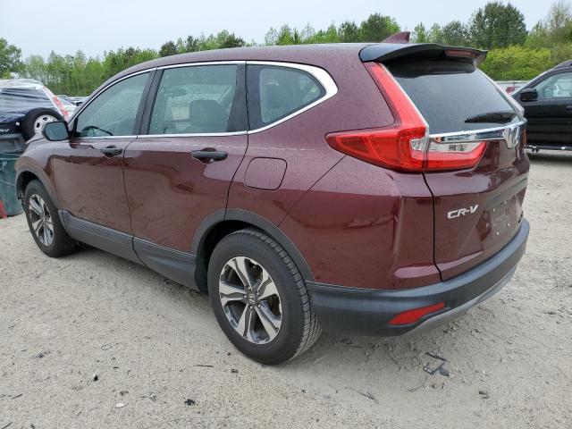 2HKRW5H37KH404727 - 2019 HONDA CR-V LX BURGUNDY photo 2