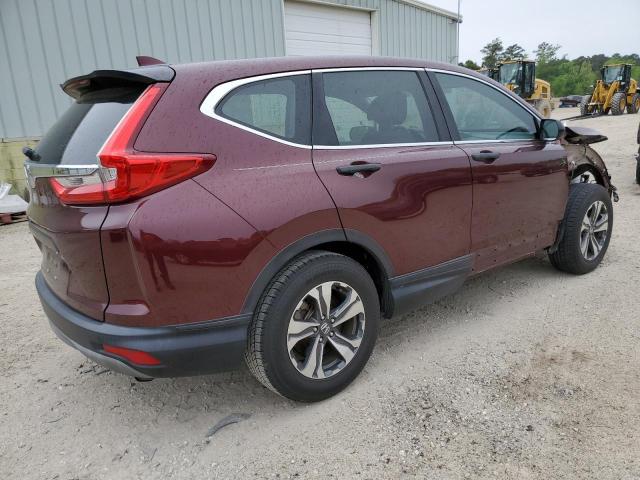 2HKRW5H37KH404727 - 2019 HONDA CR-V LX BURGUNDY photo 3