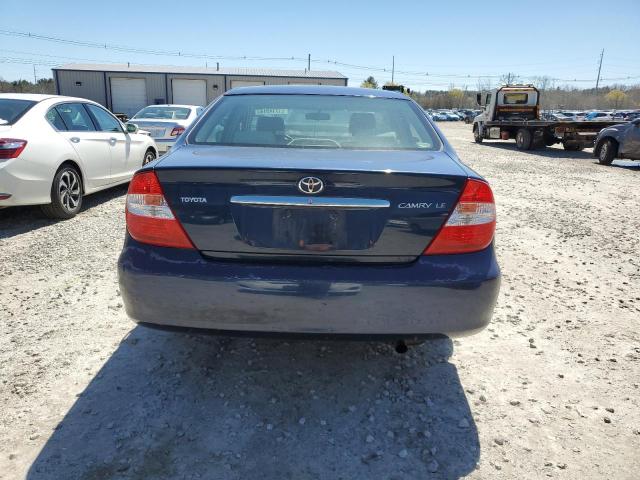 4T1BE32K04U287215 - 2004 TOYOTA CAMRY LE BLUE photo 6