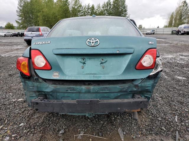 1NXBU4EE4AZ336670 - 2010 TOYOTA COROLLA BASE TEAL photo 6