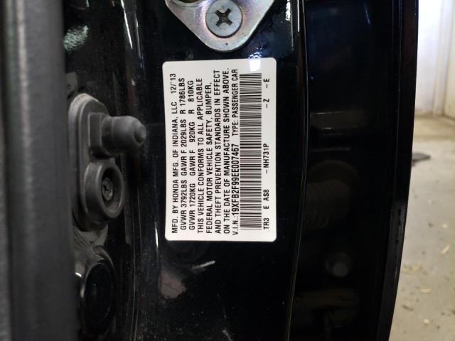 19XFB2F99EE007467 - 2014 HONDA CIVIC EXL Qara foto 12