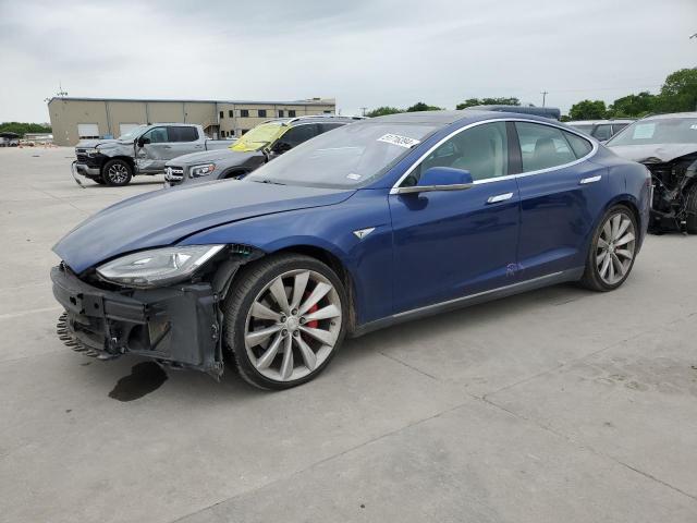 5YJSA1E4XFF106182 - 2015 TESLA MODEL S 蓝色 照片 1