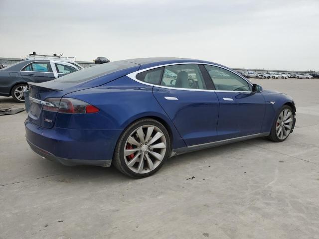5YJSA1E4XFF106182 - 2015 TESLA MODEL S 蓝色 照片 3