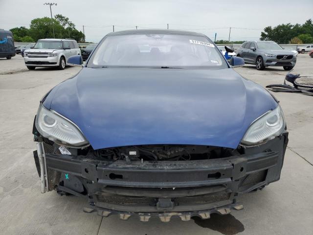 5YJSA1E4XFF106182 - 2015 TESLA MODEL S BLUE photo 5