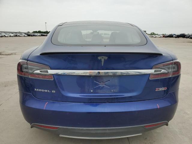 5YJSA1E4XFF106182 - 2015 TESLA MODEL S 蓝色 照片 6