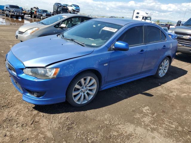 JA3AU86W29U000346 - 2007 MITSUBISHI LANCER GTS BLUE photo 1