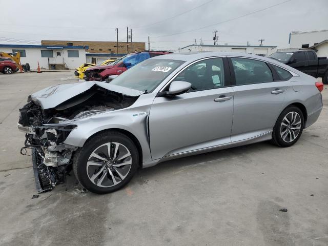 1HGCV3F51JA000170 - 2018 HONDA ACCORD HYBRID EXL SILVER photo 1