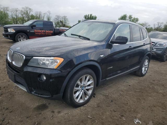 5UXWX9C50E0D40341 - 2014 BMW X3 XDRIVE28I BLACK photo 1