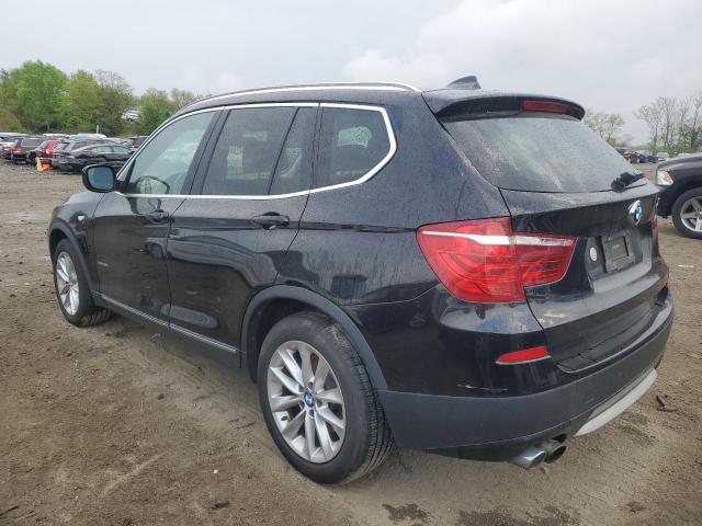 5UXWX9C50E0D40341 - 2014 BMW X3 XDRIVE28I BLACK photo 2