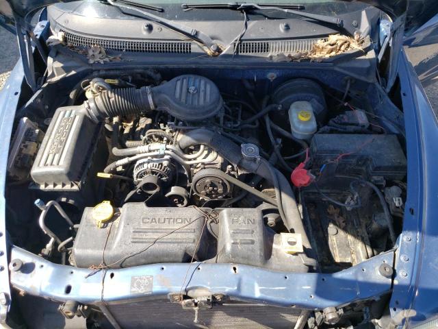 1B7GL12XX2S589541 - 2002 DODGE DAKOTA BASE BLUE photo 11