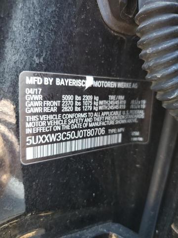 5UXXW3C50J0T80706 - 2018 BMW X4 XDRIVE28I BLACK photo 12