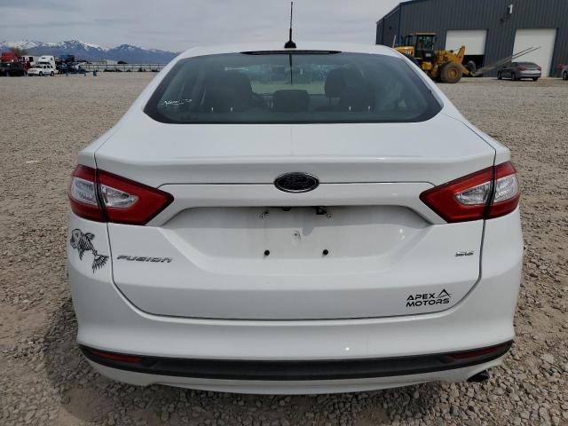 3FA6P0H70GR134255 - 2016 FORD FUSION SE WHITE photo 6