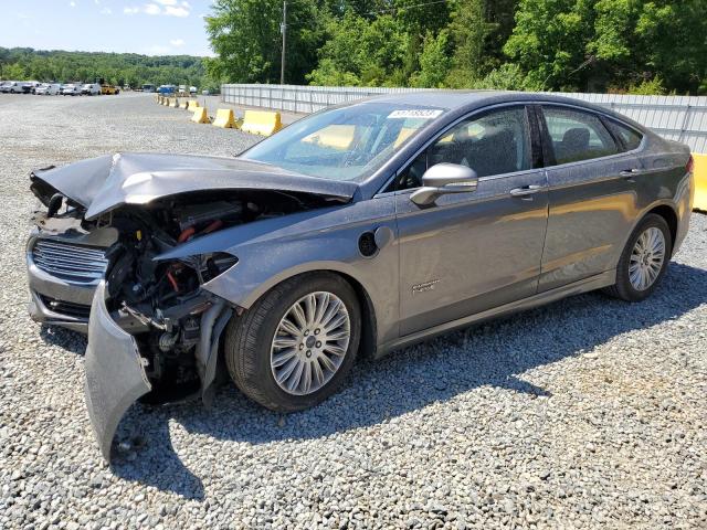 3FA6P0SU6ER238762 - 2014 FORD FUSION TITANIUM PHEV GRAY photo 1