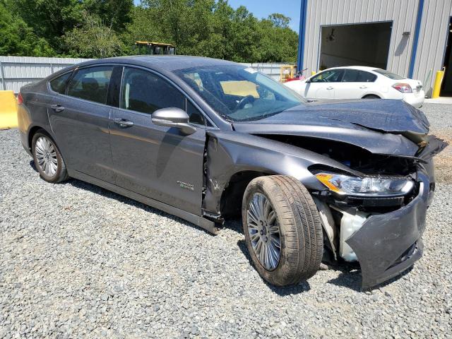 3FA6P0SU6ER238762 - 2014 FORD FUSION TITANIUM PHEV GRAY photo 4