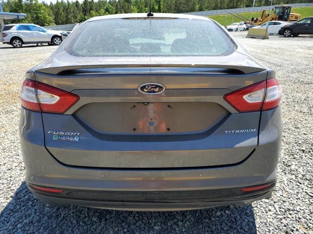 3FA6P0SU6ER238762 - 2014 FORD FUSION TITANIUM PHEV GRAY photo 6