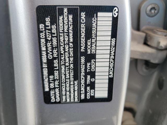 SJKCH5CP3HA021665 - 2017 INFINITI QX30 BASE Silber Foto 13